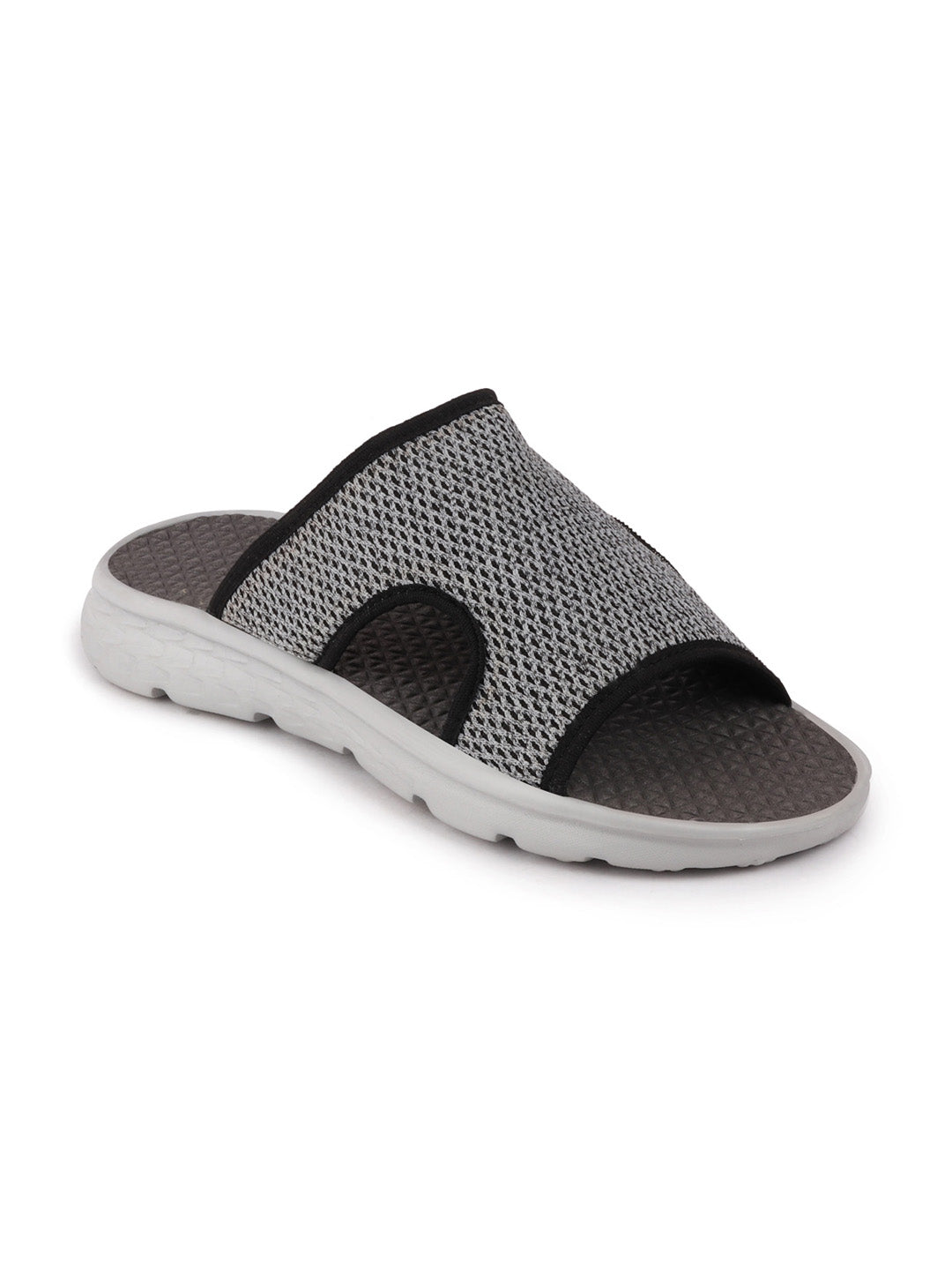 Men Gray Casual Slip-On Slider Flip Flops