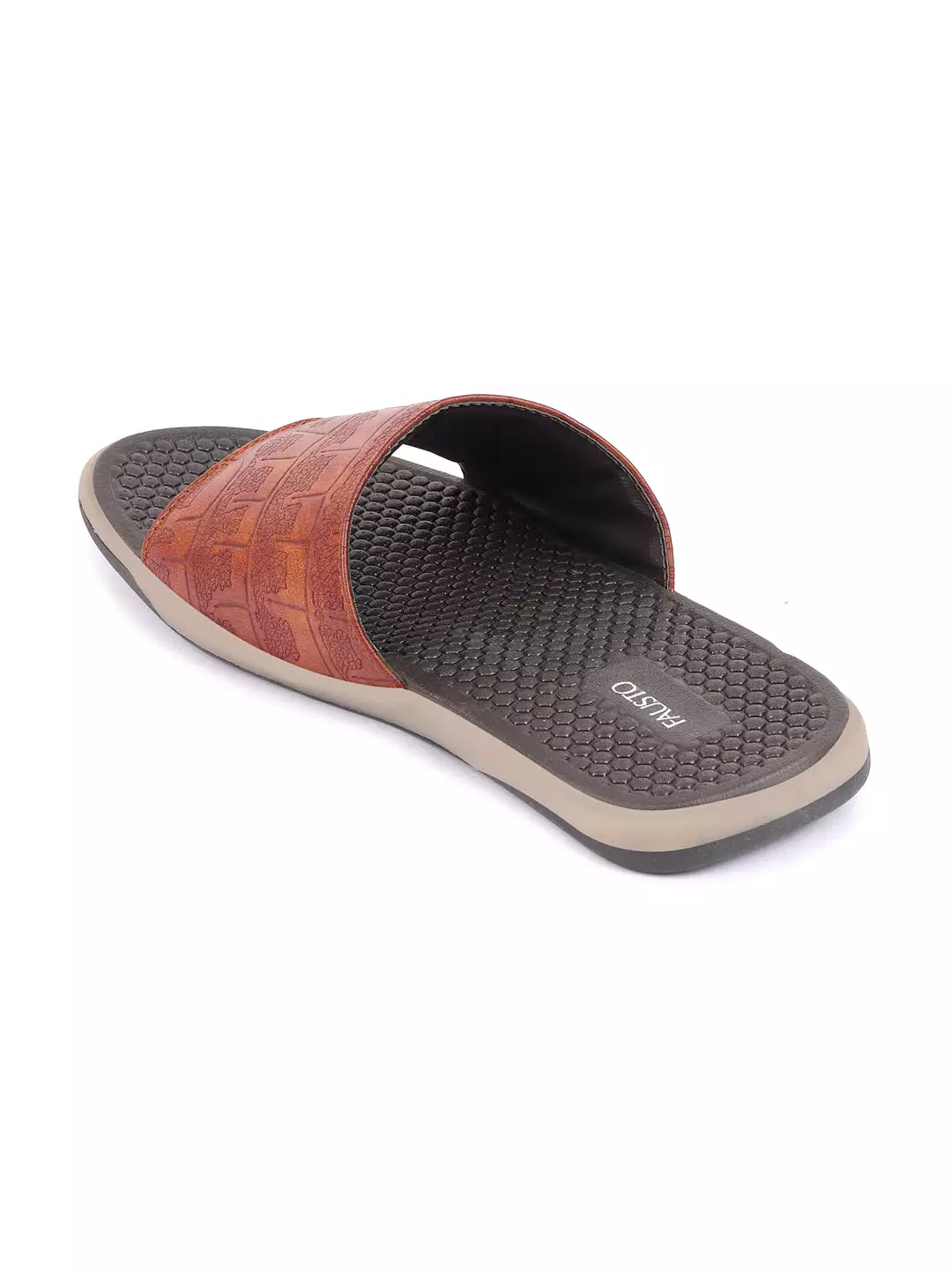 Men Tan Open Toe Lightweight Slip-On Slippers Flip-Flops - Google SEO Result