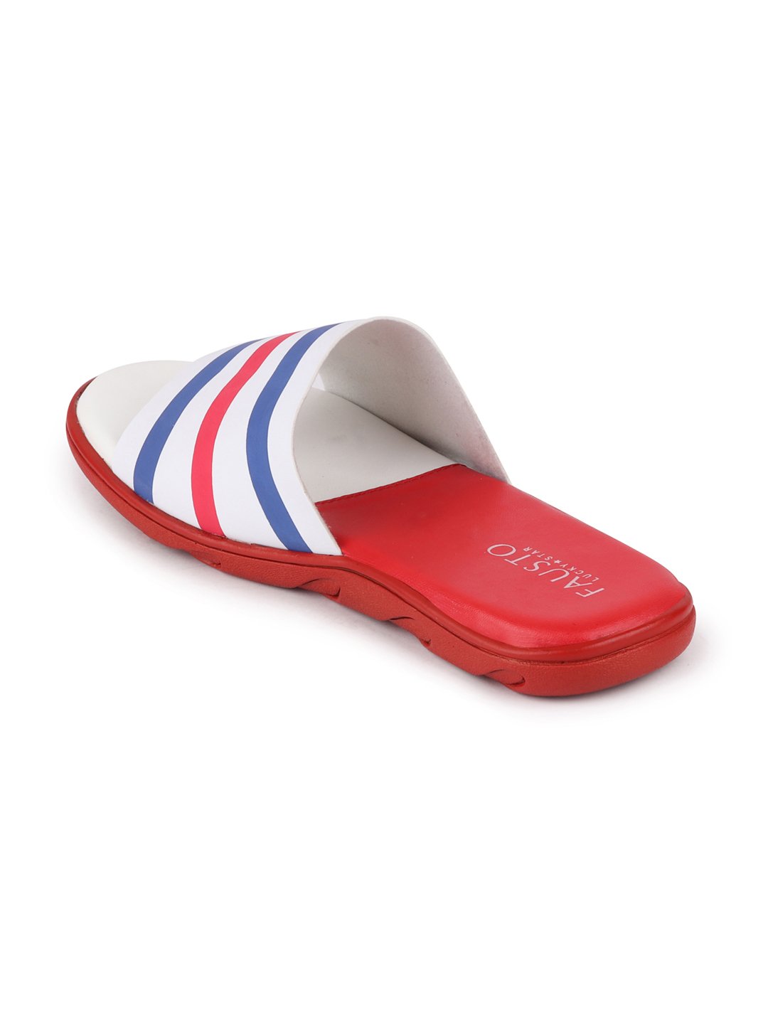 Men's Casual Slip-On Flip-Flops - Red/Blue