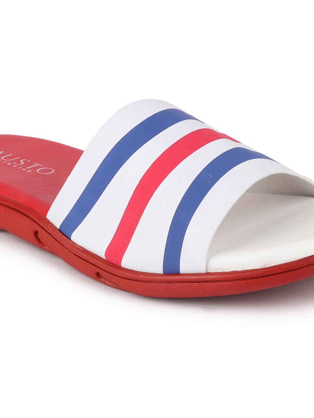 Men's Casual Slip-On Flip-Flops - Red/Blue