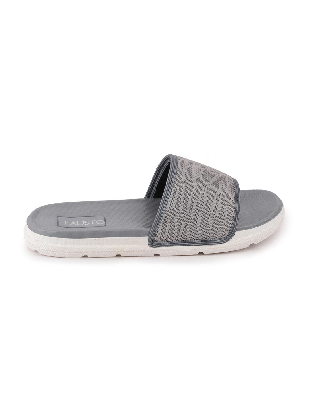 Men's Grey Slip-On Flip-Flops