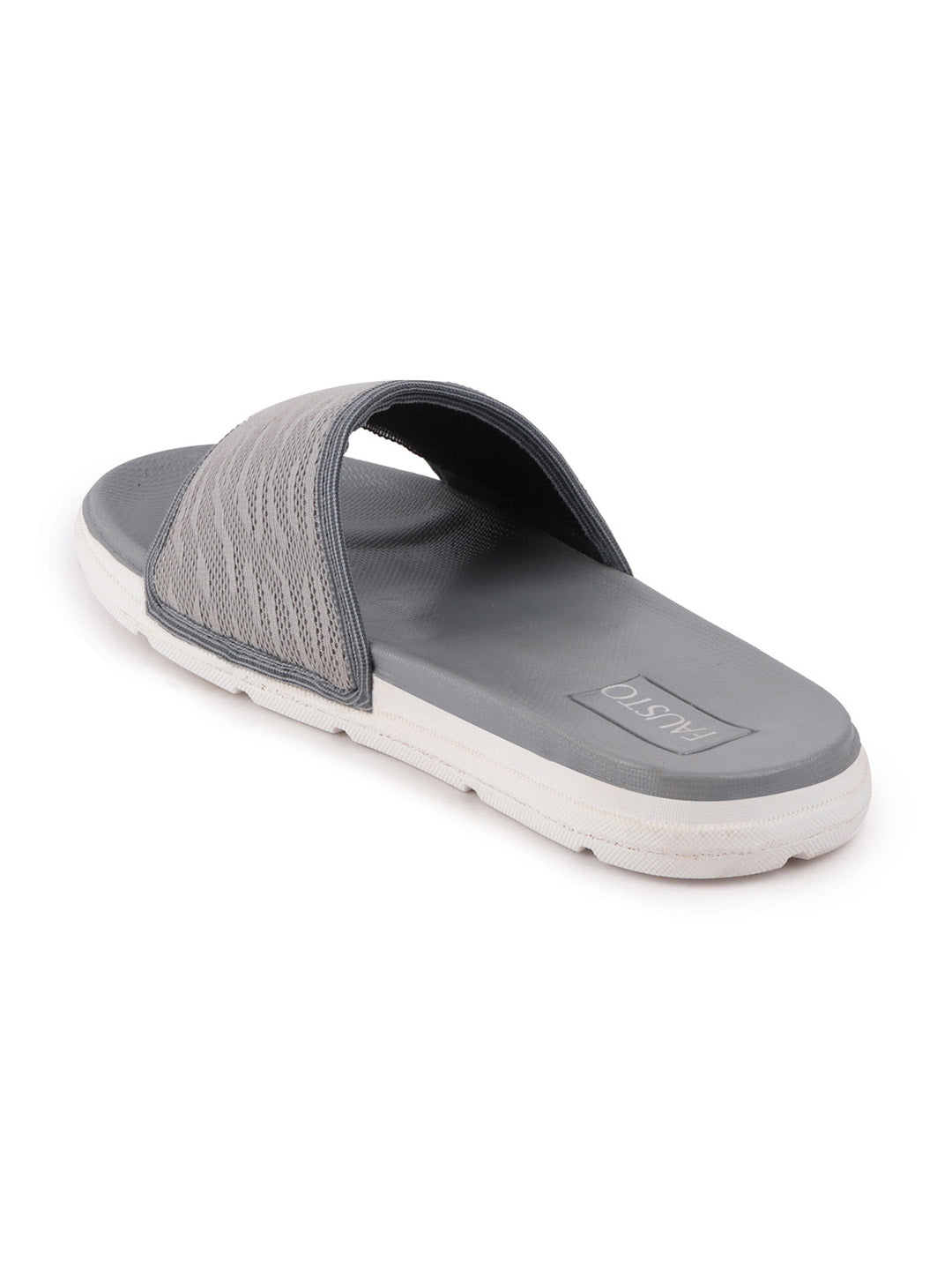 Men's Grey Slip-On Flip-Flops