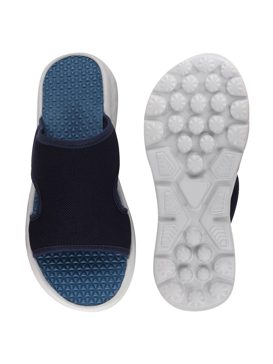 Men's Navy Blue Slip-On Flip-Flops