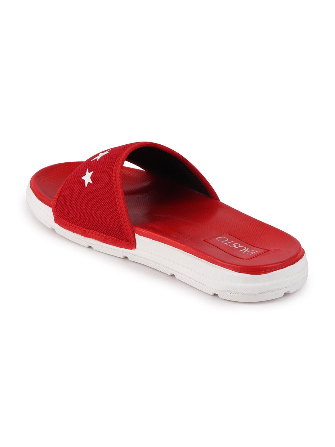 Men's Red Slip-On Flip-Flops