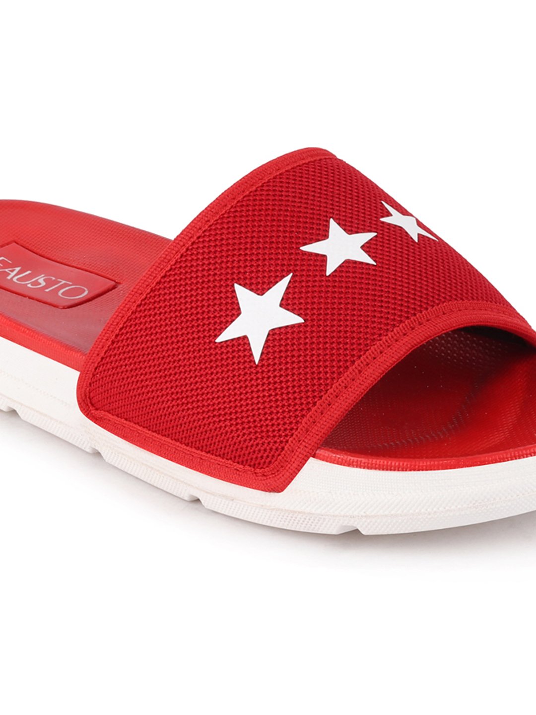 Men's Red Slip-On Flip-Flops