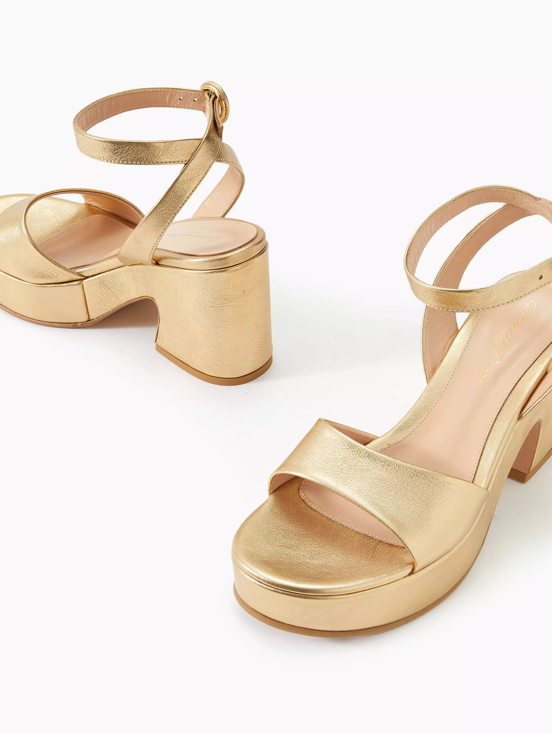 Metallic Heeled Sandal