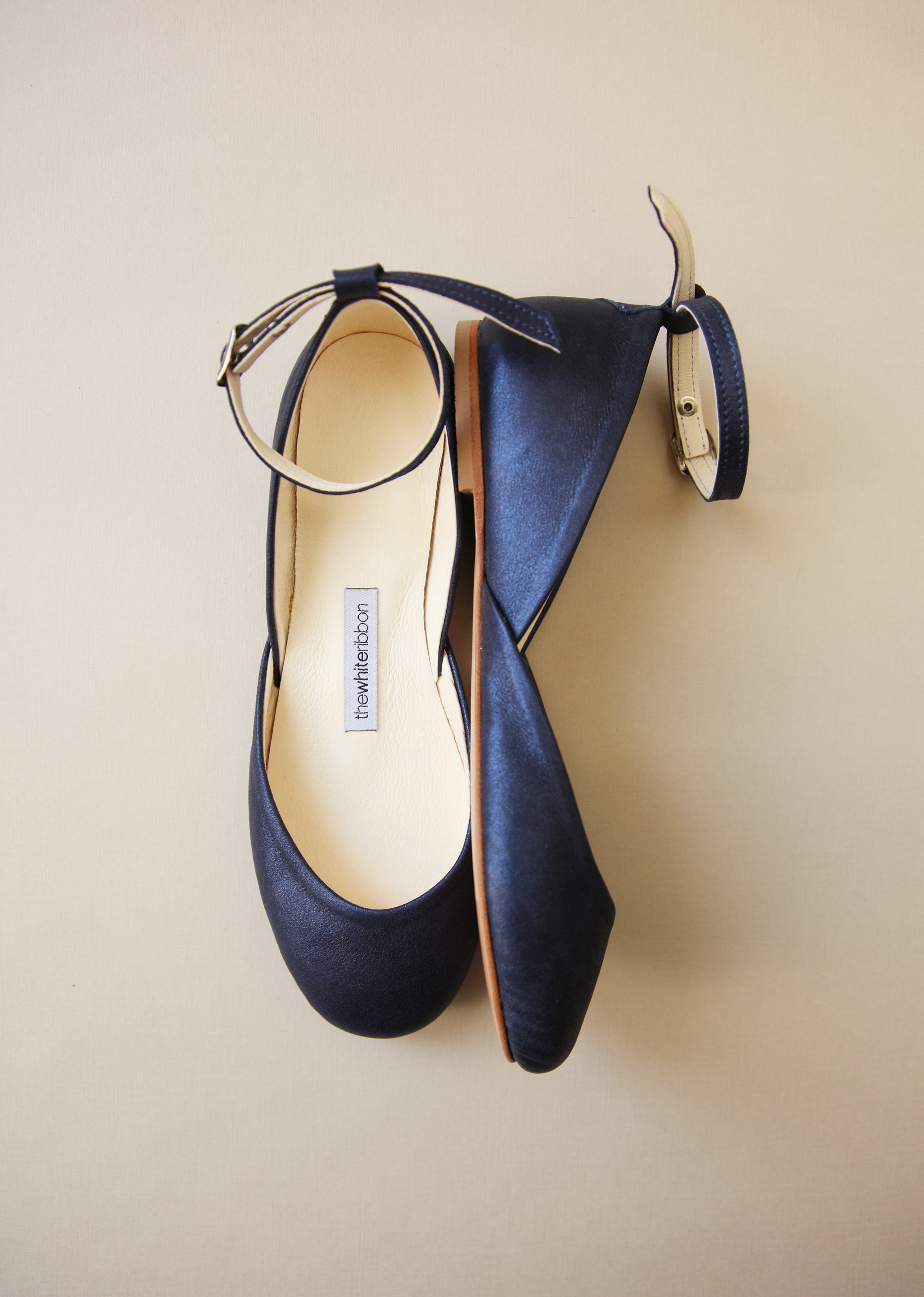 Midnight Blue Avia Ballet Flats