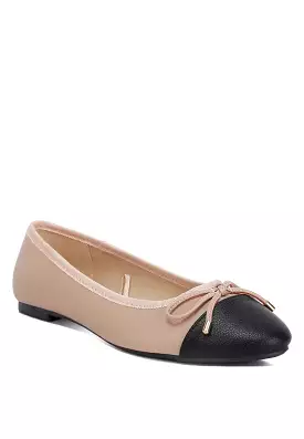 Minato Two Tone Ballet Flats - Affordable and Stylish Ballet Flats for Women