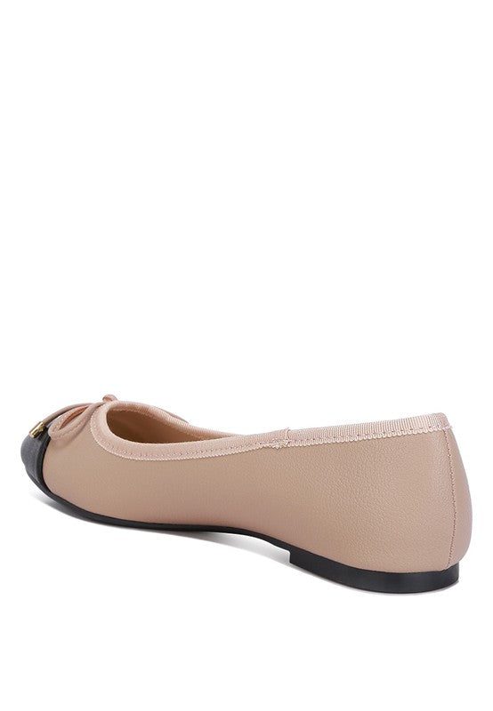 Minato Two Tone Ballet Flats - Affordable and Stylish Ballet Flats for Women