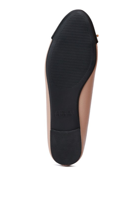 Minato Two Tone Ballet Flats - Affordable and Stylish Ballet Flats for Women