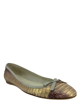 Miu Miu Snakeskin Ballet Flats Size 8