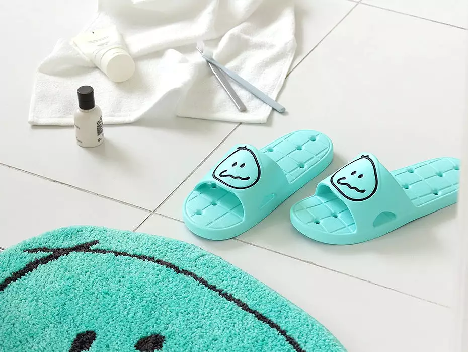 MonagustA Bathroom Slippers Shoes - Soft, Nonslip, Water Hole, Couple Sandals - Perfect Gifts - EVA Cushions - Comfortable, Ligh