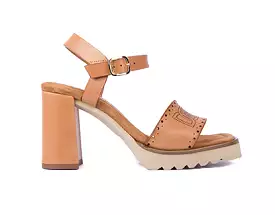 Natural Block Heel Sandals