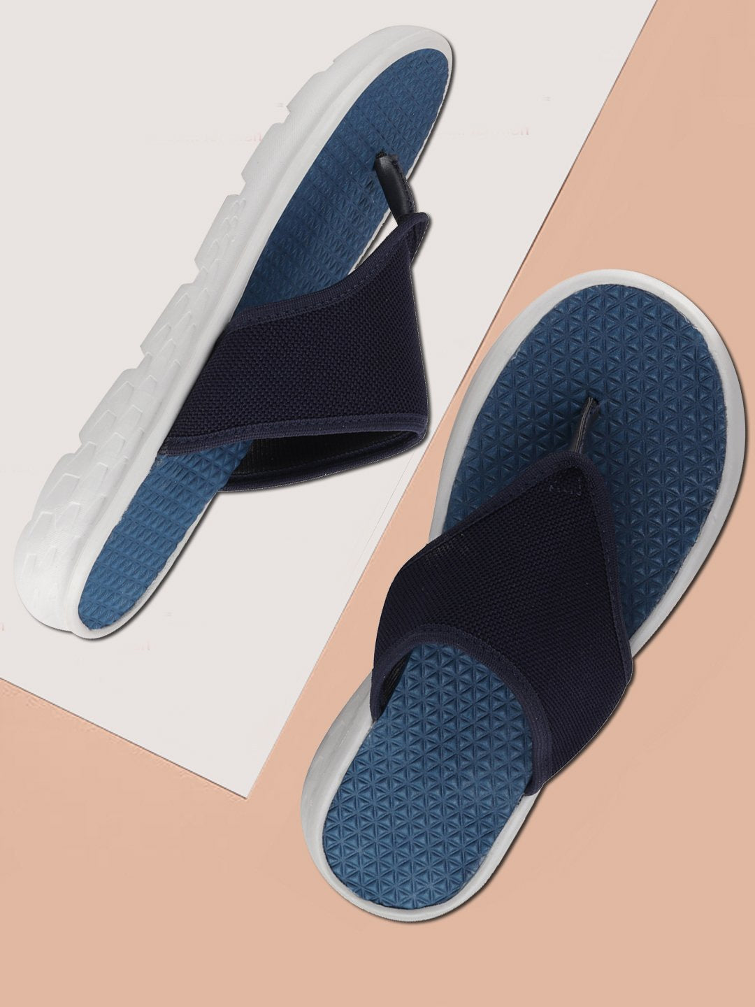 Navy Blue Men's Casual Flip-Flops Slip-On - Only Result