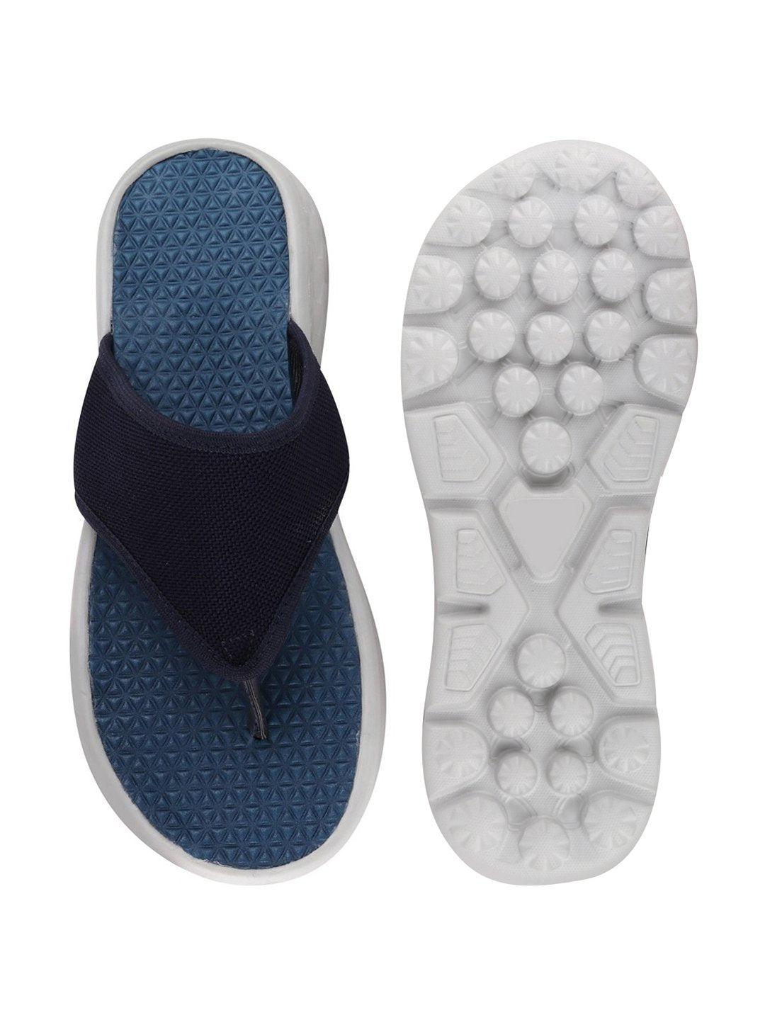 Navy Blue Men's Casual Flip-Flops Slip-On - Only Result