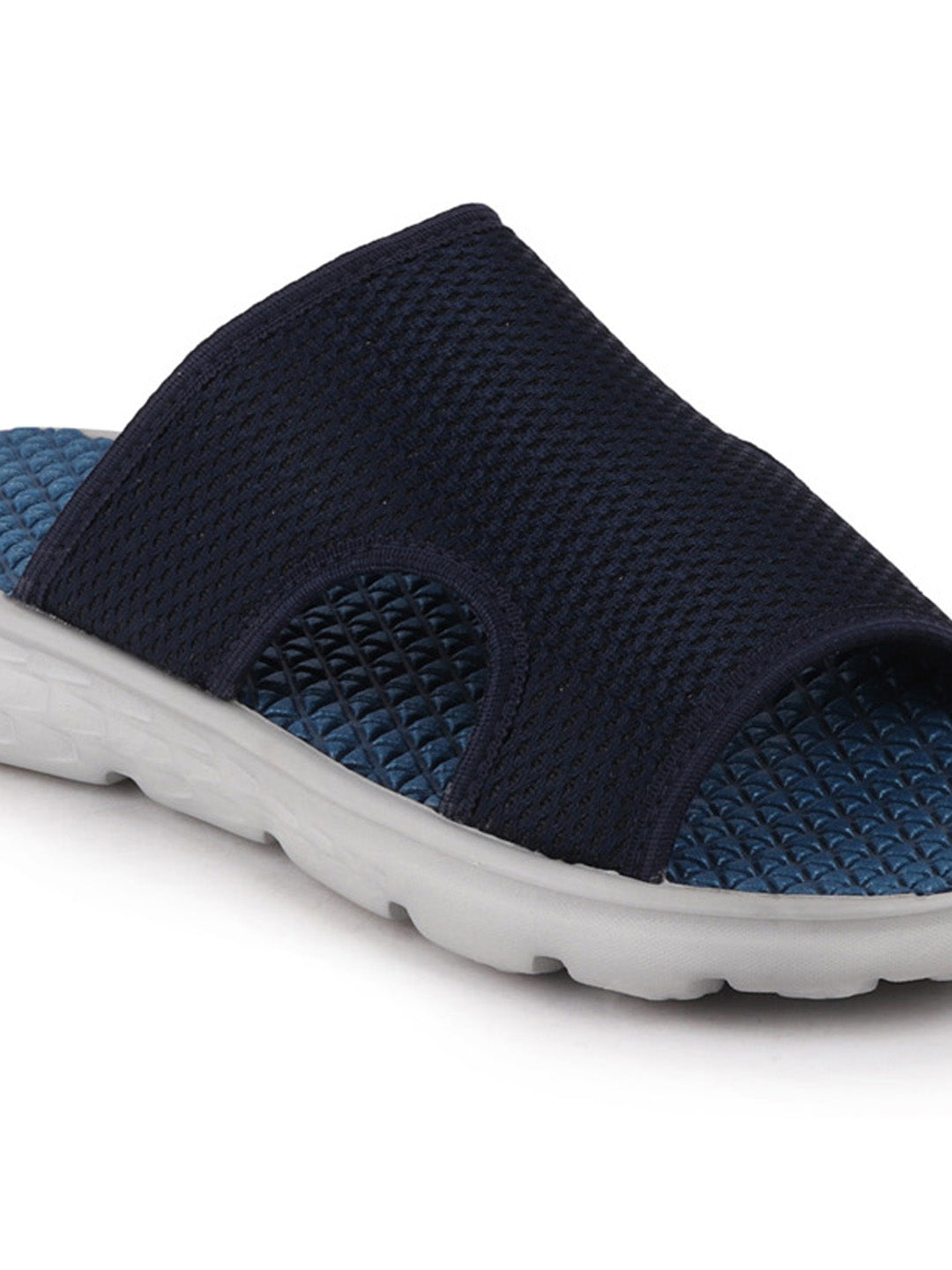 Navy Blue Men's Casual Slider Flip-Flops