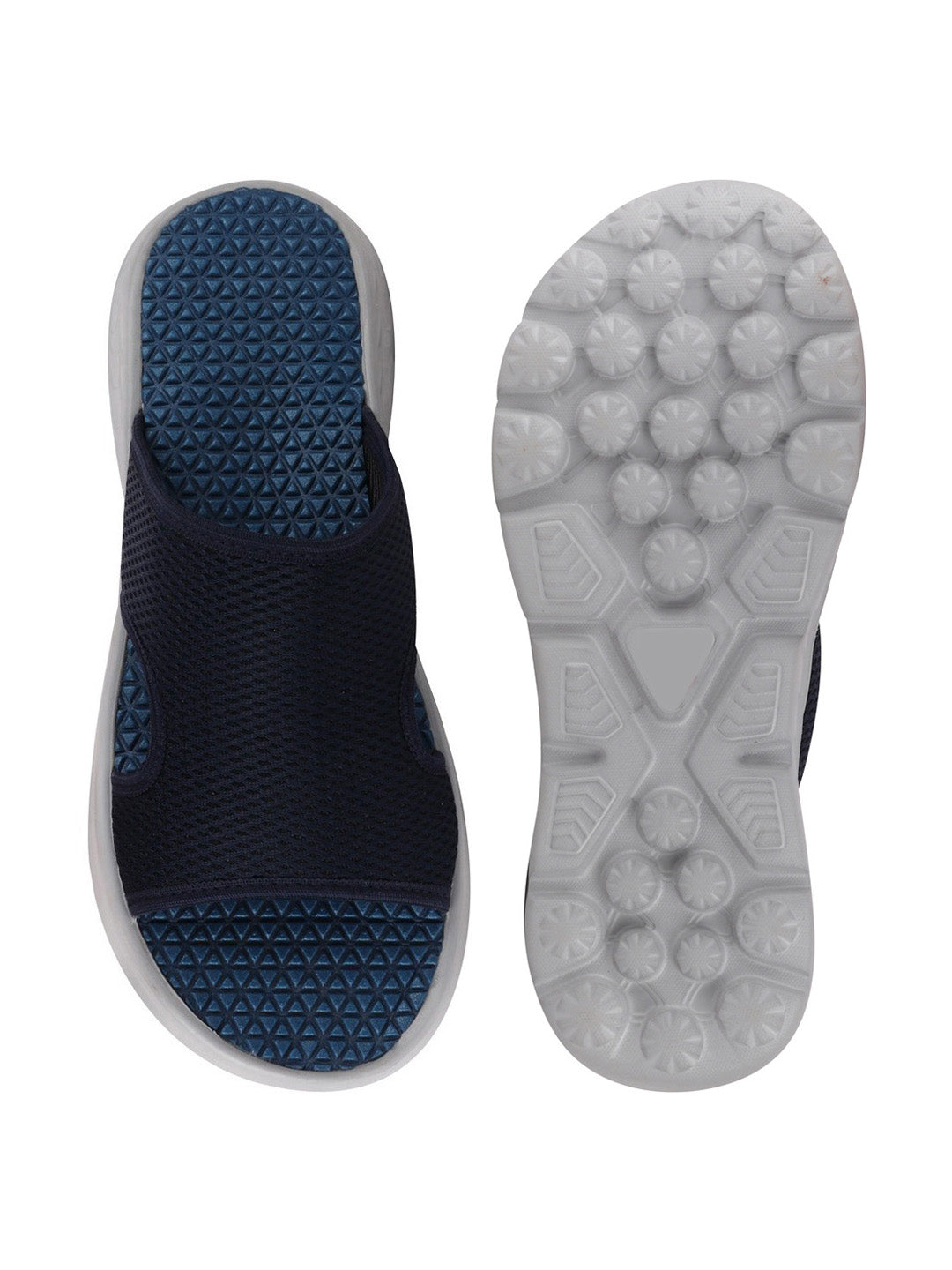 Navy Blue Men's Casual Slider Flip-Flops