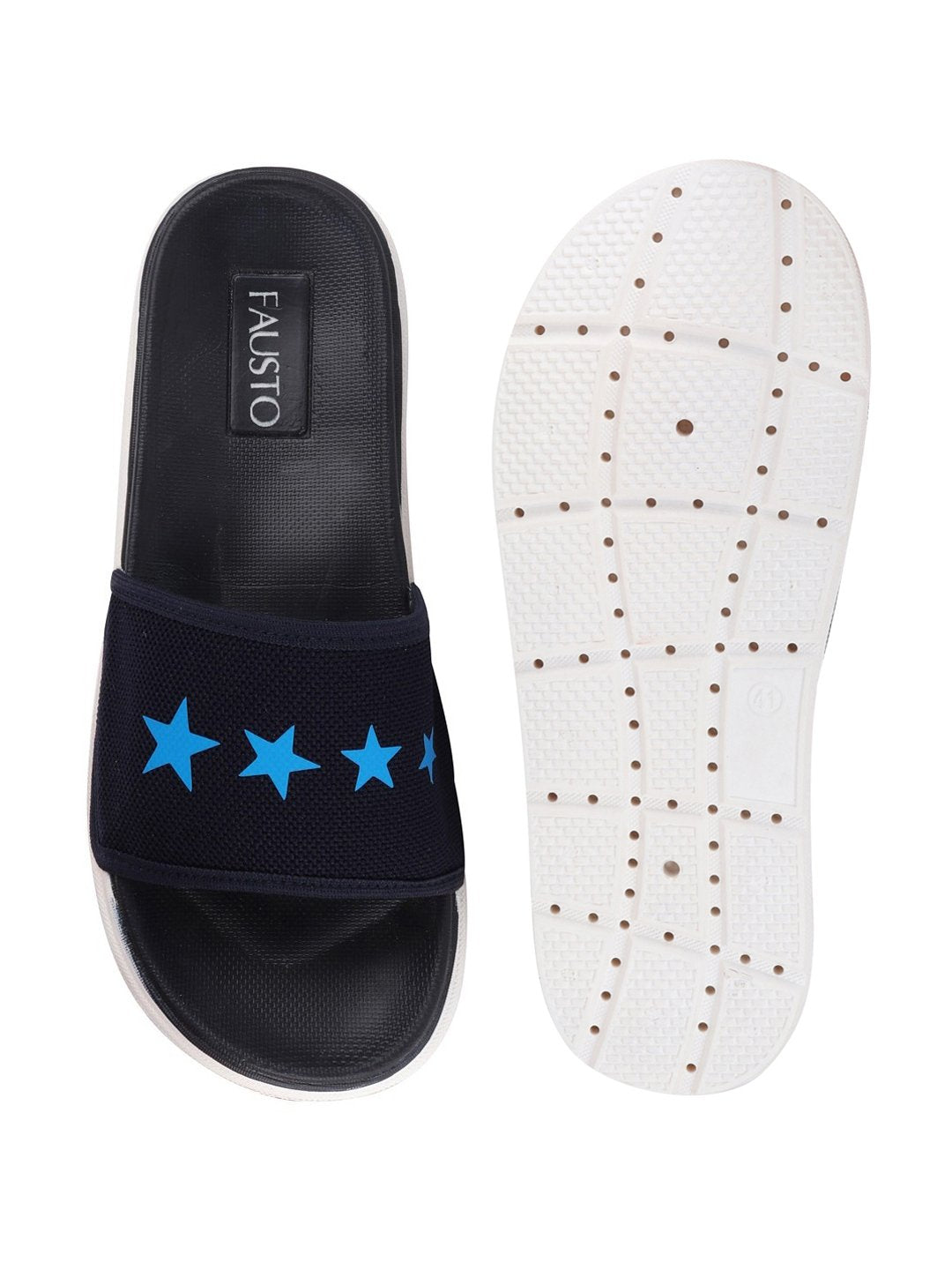 Navy Blue Men's Casual Slip-On Flip-Flops