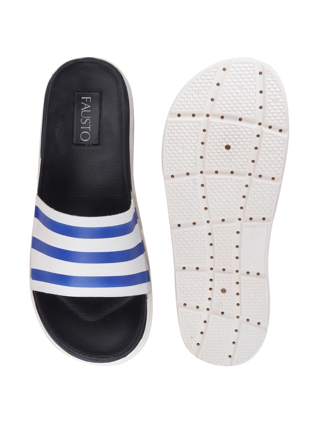 Navy Blue Men's Casual Slip-On Flip-Flops