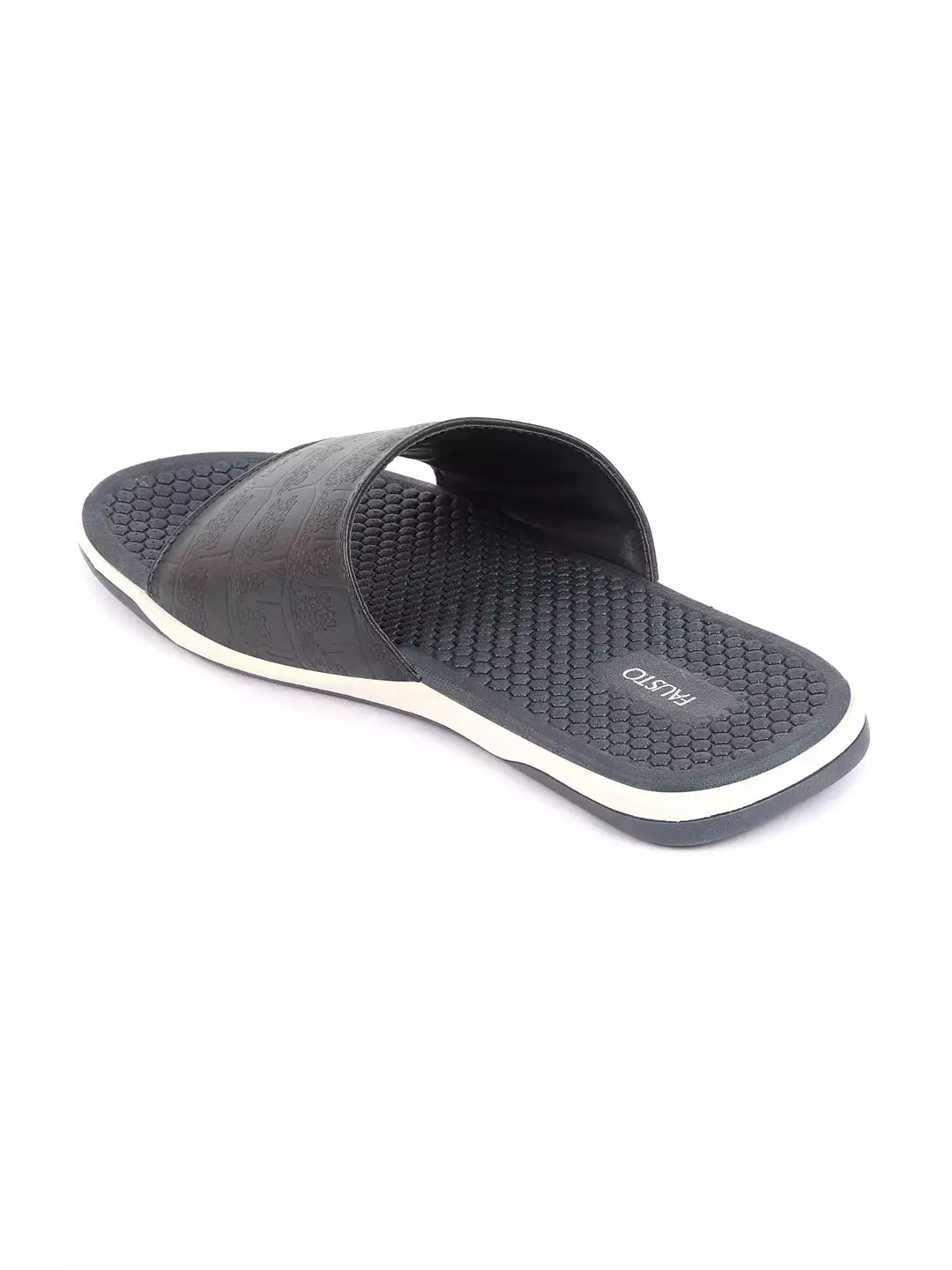 Navy Blue Men's Ultra Light Slip-On Flip-Flops