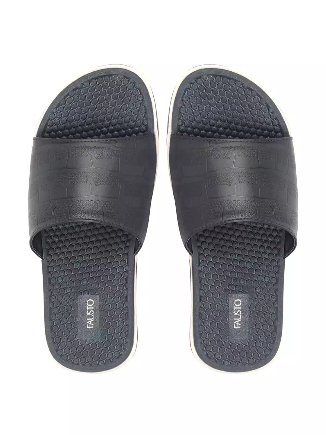 Navy Blue Men's Ultra Light Slip-On Flip-Flops