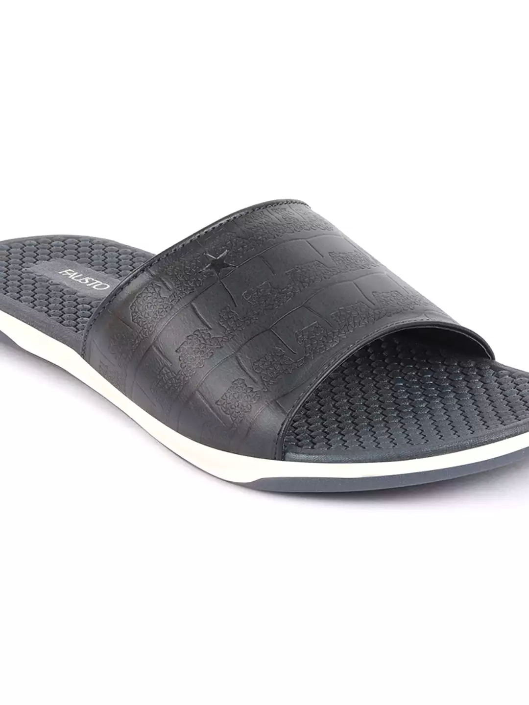 Navy Blue Men's Ultra Light Slip-On Flip-Flops