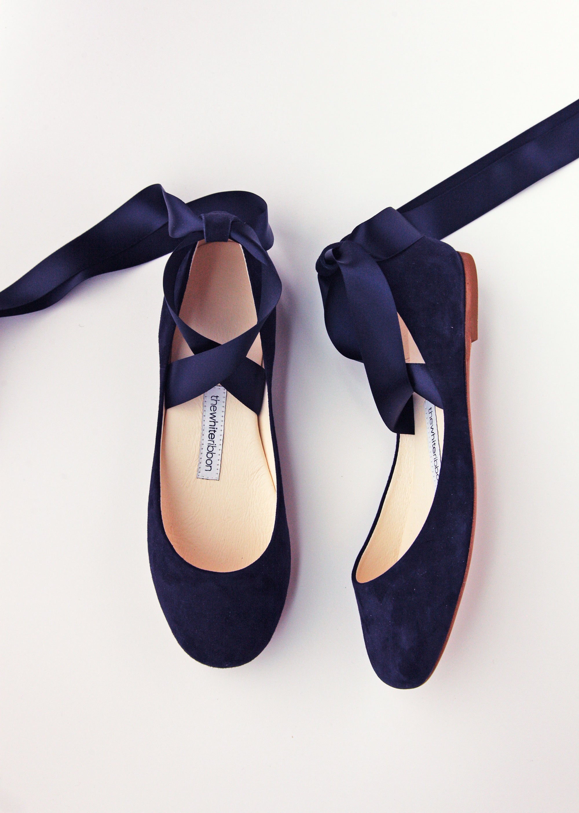 Navy Nubuck Sienna Ballet Flats