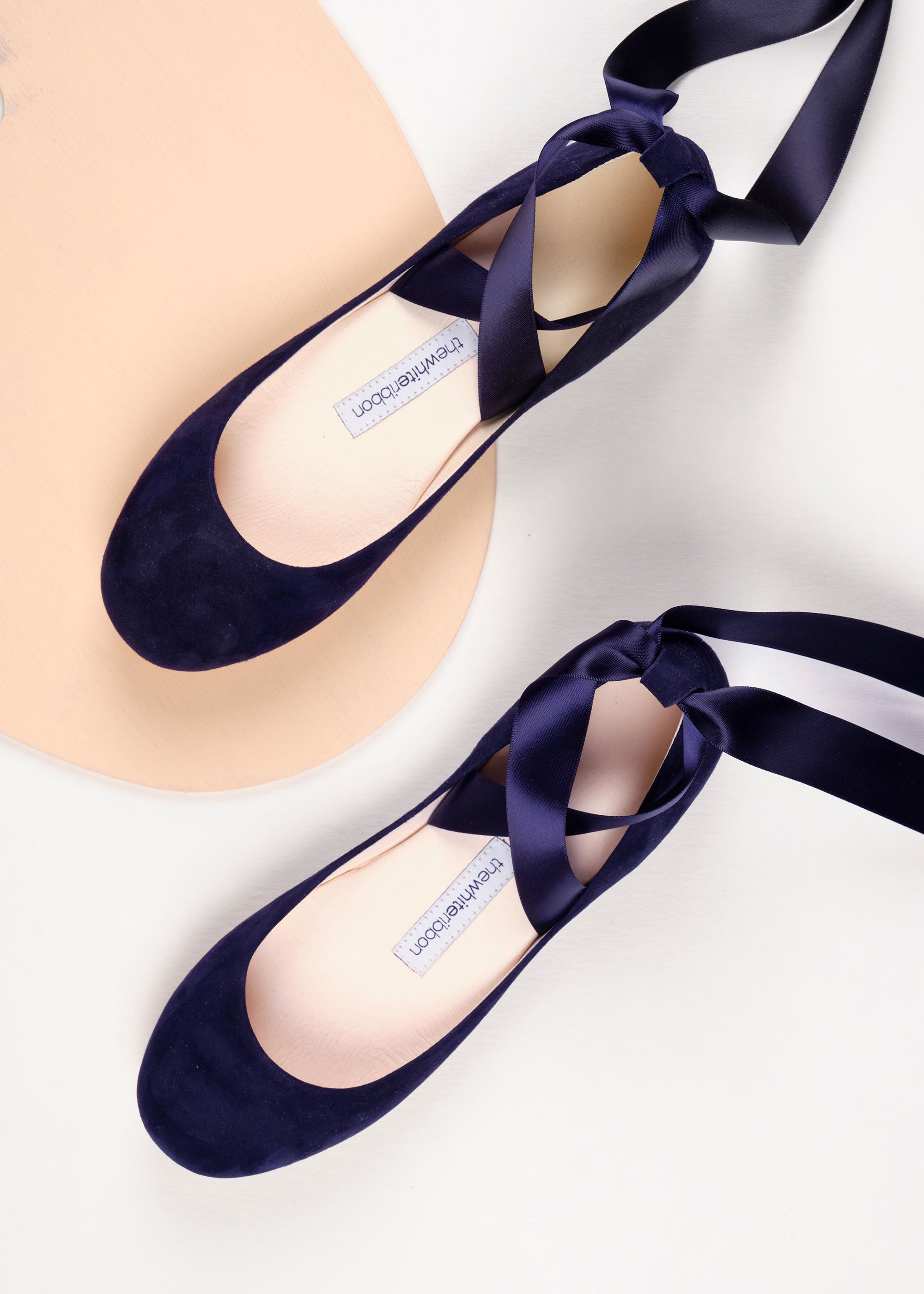 Navy Nubuck Sienna Ballet Flats