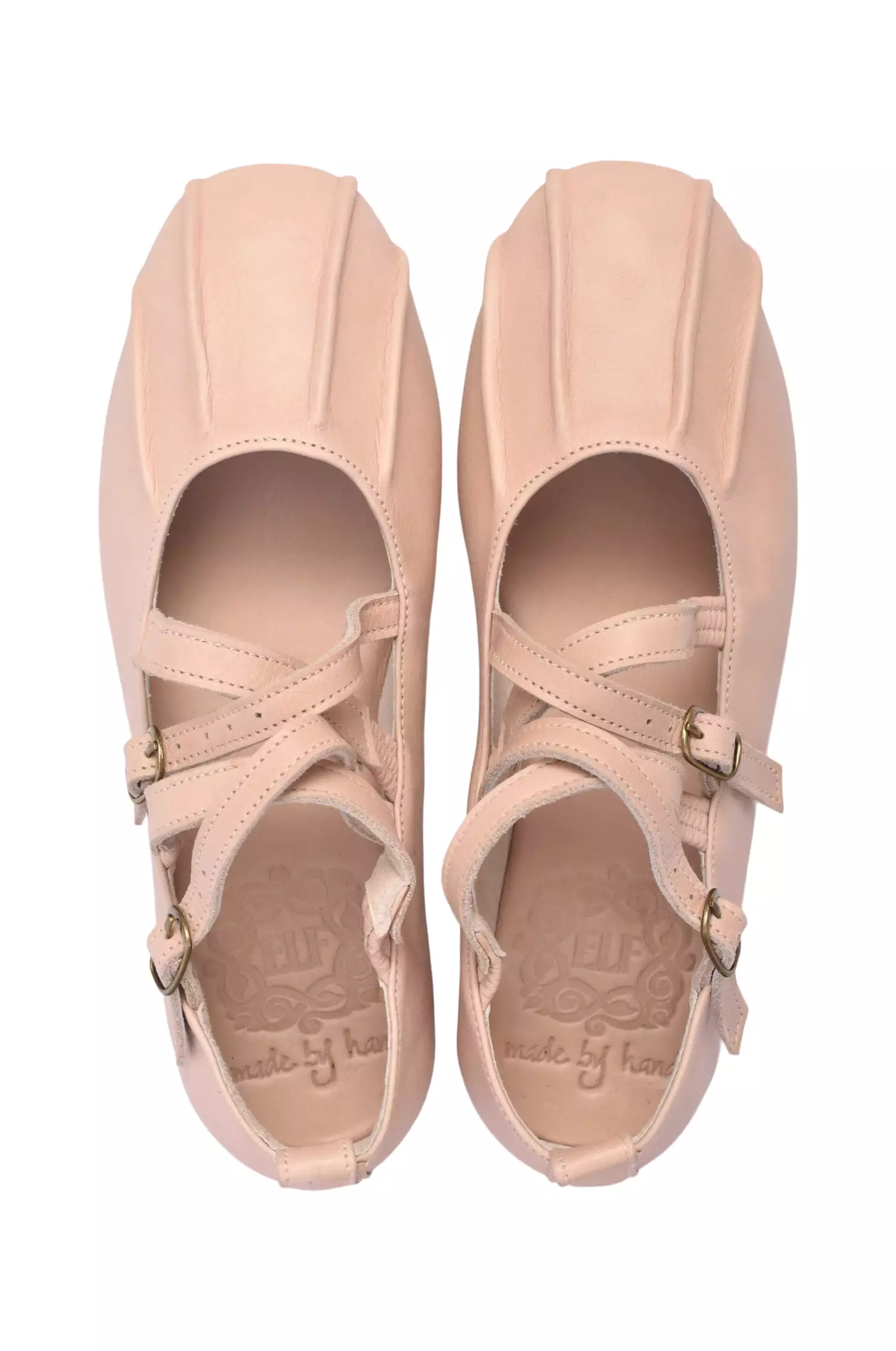 Obsession Leather Flats, Criss Cross Design