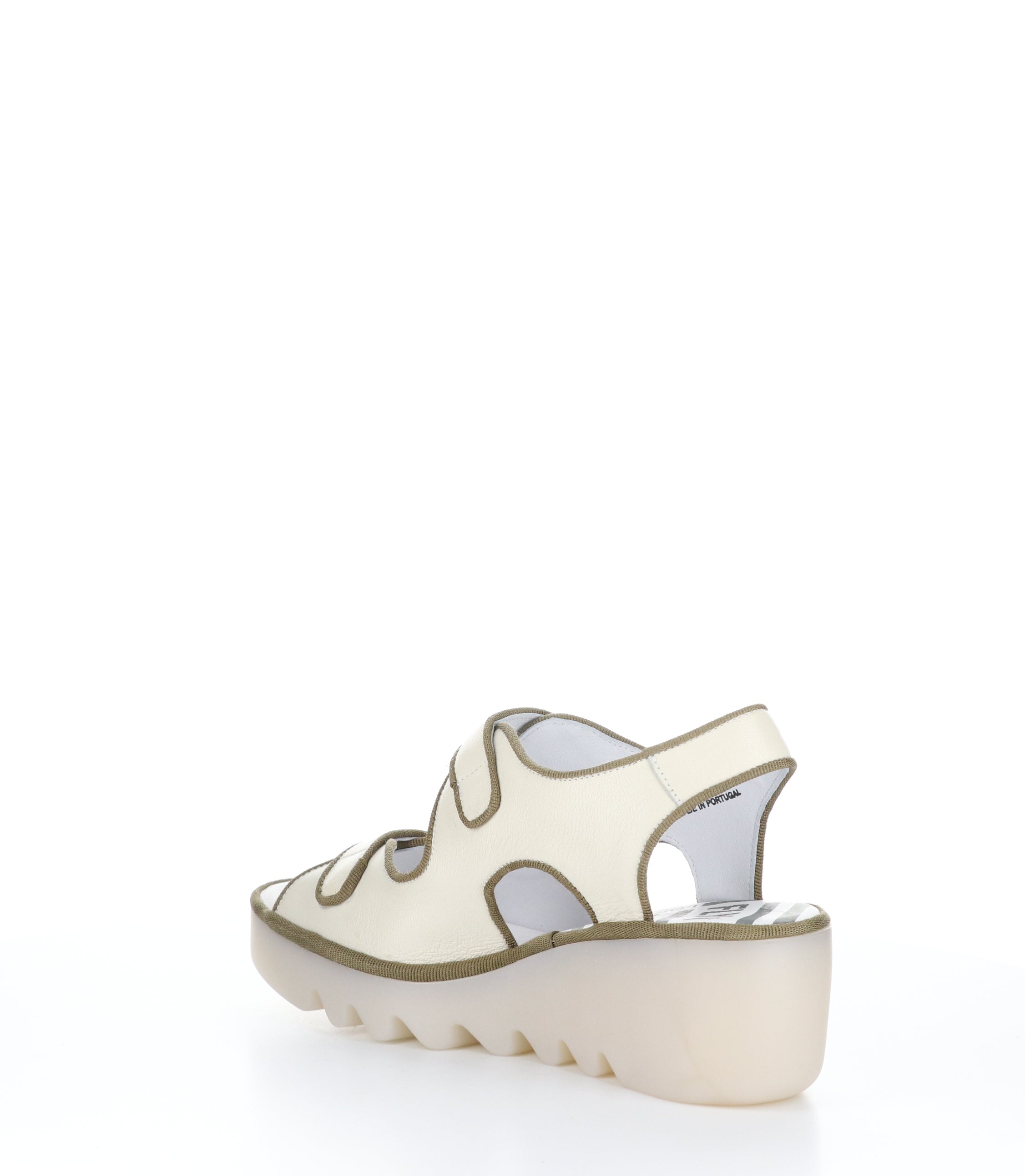 Off White Wedge Sandals by BARA355FLY