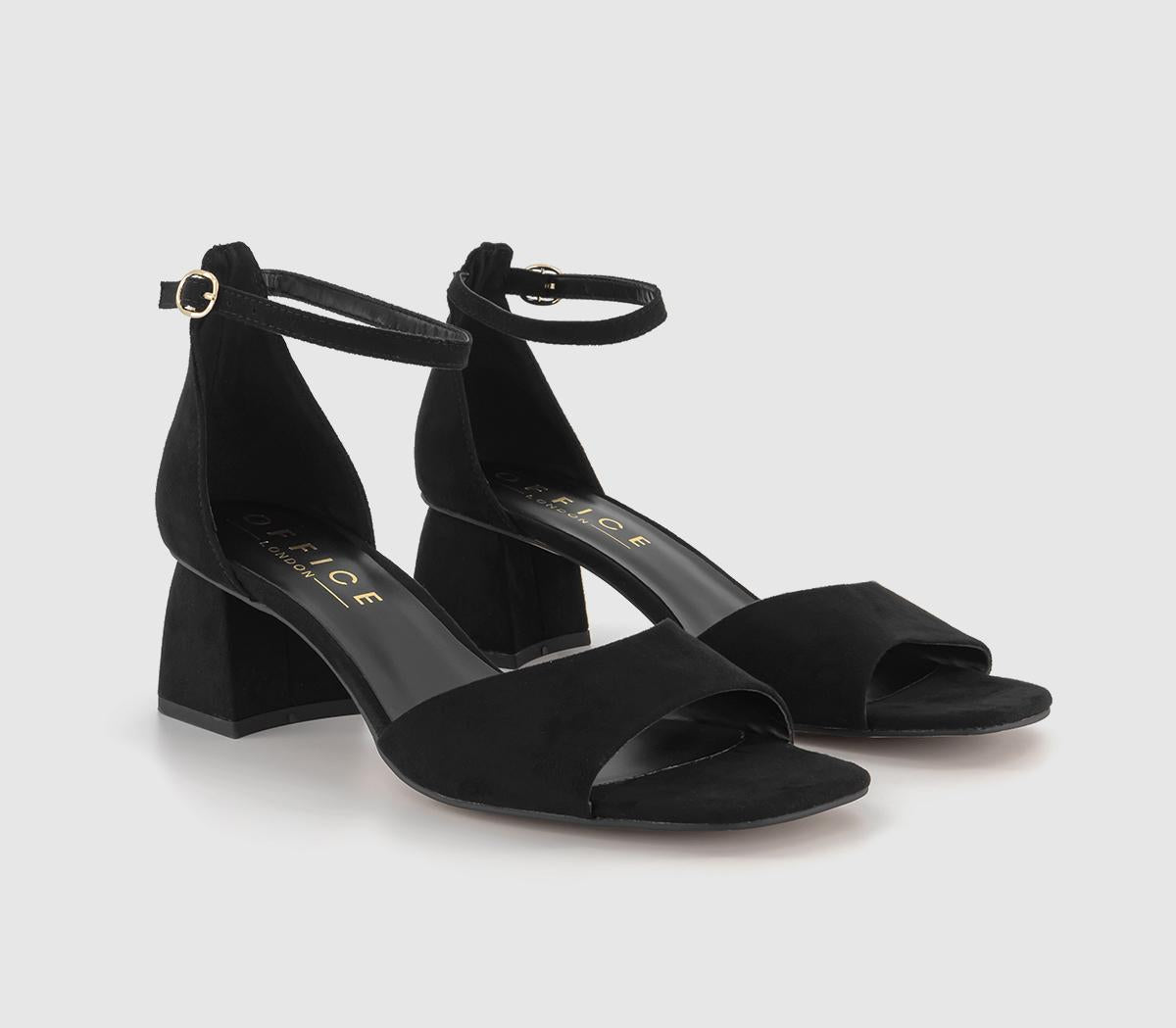 Office Women's Block Heel Sandals Black