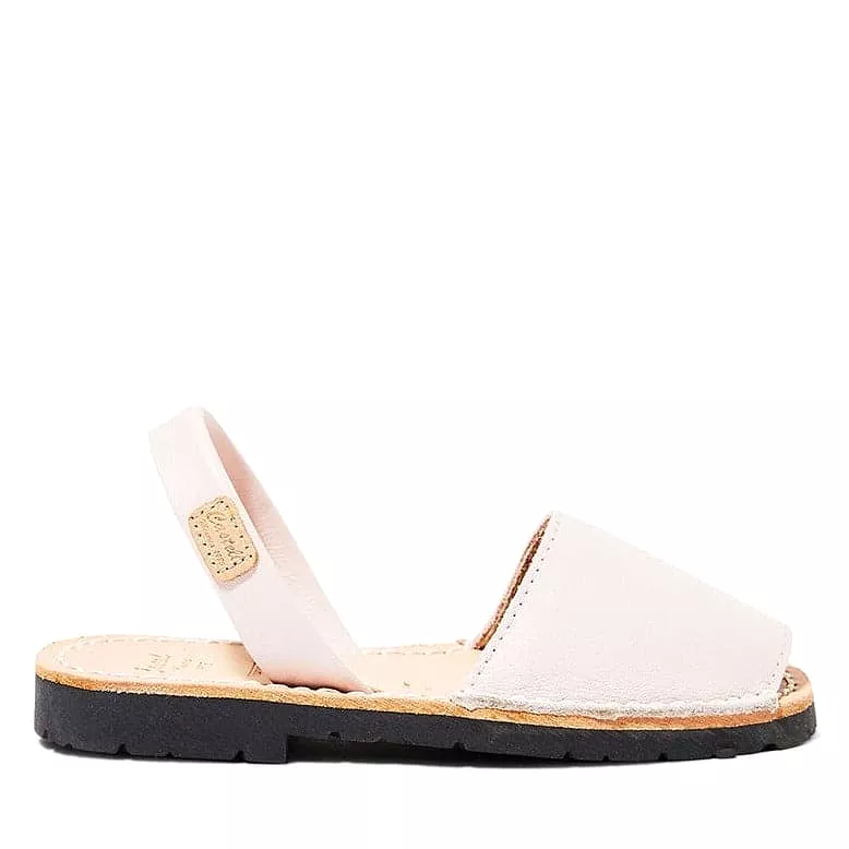 Open Toe Leather Menorcan Sandal for Kids - Iker 1097 Piel