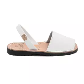 Open Toe Leather Menorcan Sandal for Kids - Iker 1097 Rustic