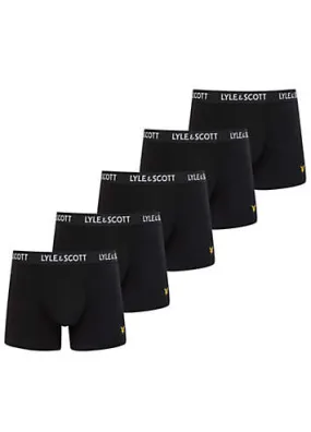 Pack of 5 Black Miller Underwear Lyle & Scott Look Again