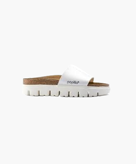 Papillio Chunky White Birko-Flor Sandals
