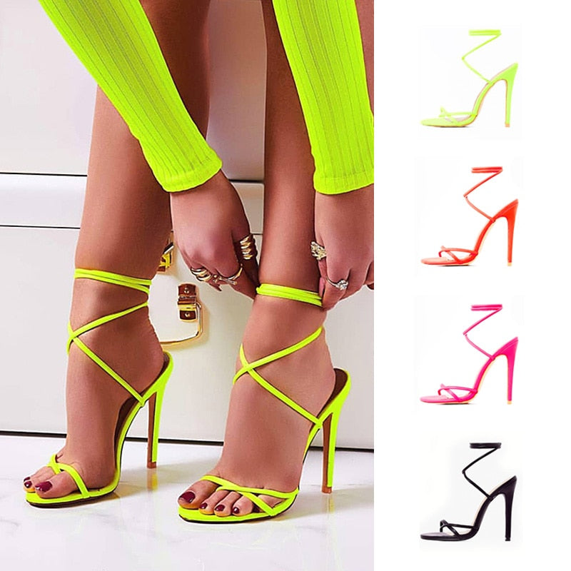 Party High Heels Pumps - 11.5cm High Thin Heel Sandals for Women