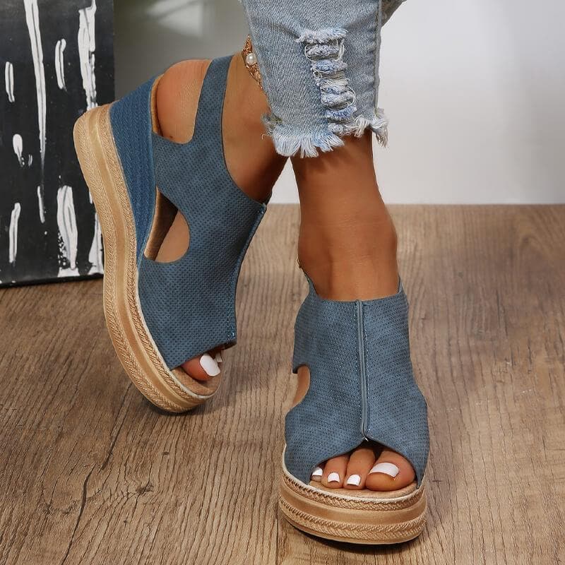 Peep Toe Wedge Sandals - Buy trendy wedge sandals online now