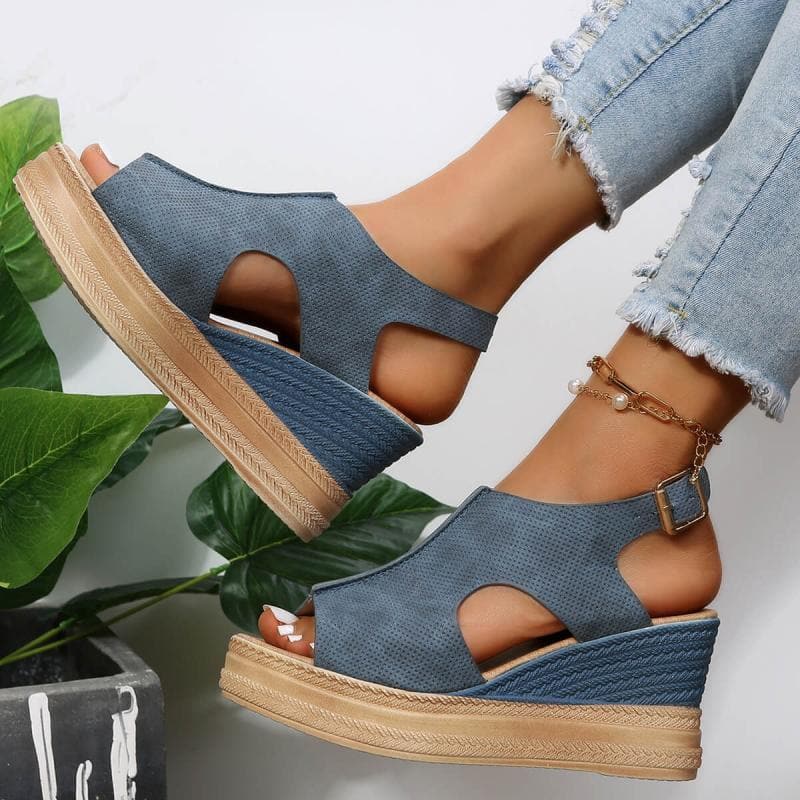 Peep Toe Wedge Sandals - Buy trendy wedge sandals online now