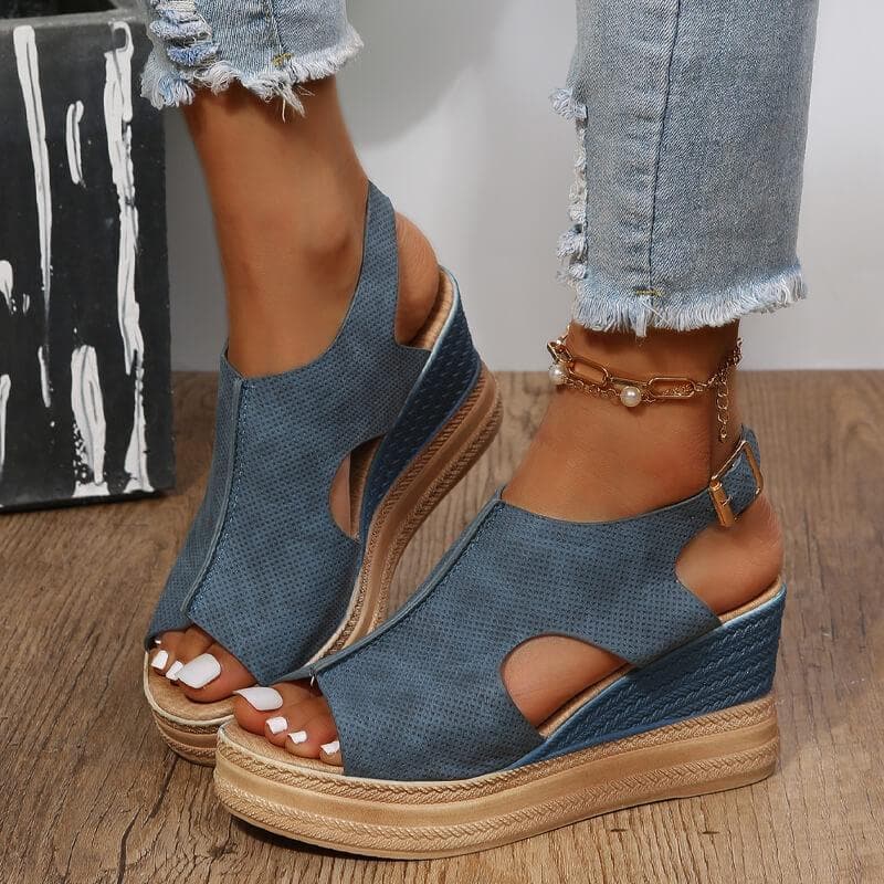 Peep Toe Wedge Sandals - Buy trendy wedge sandals online now