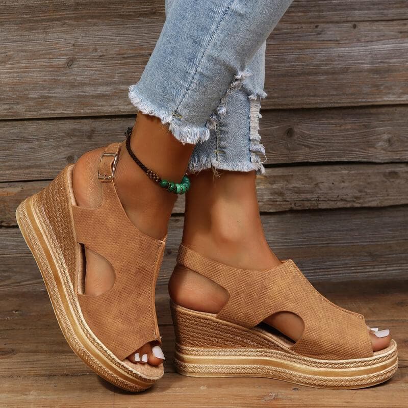 Peep Toe Wedge Sandals - Buy trendy wedge sandals online now