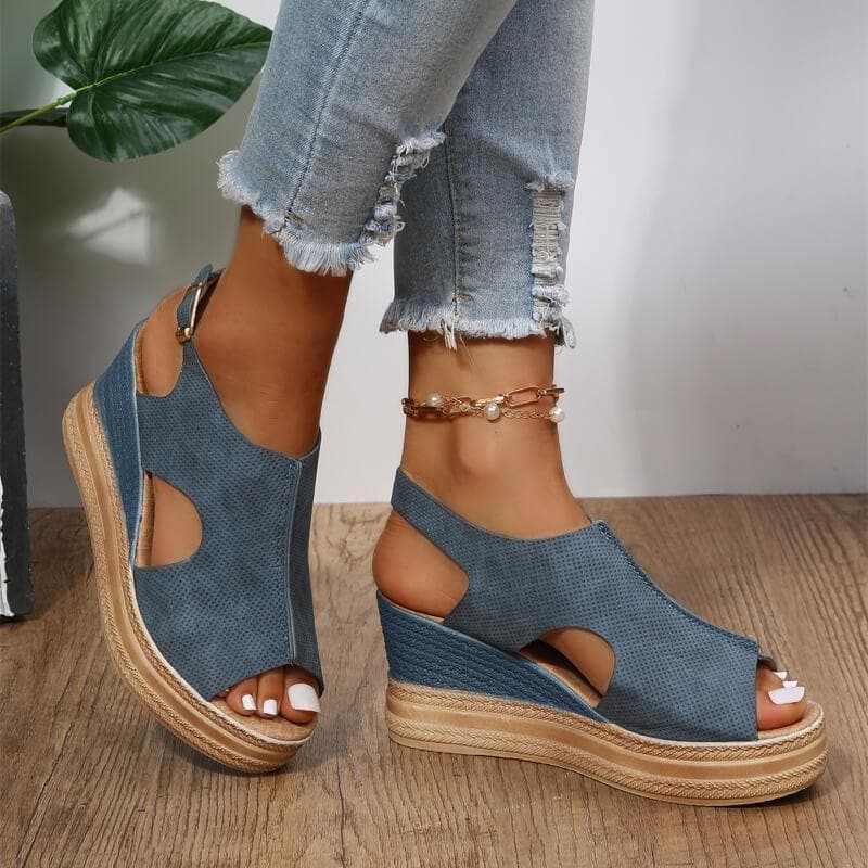 Peep Toe Wedge Sandals - Buy trendy wedge sandals online now