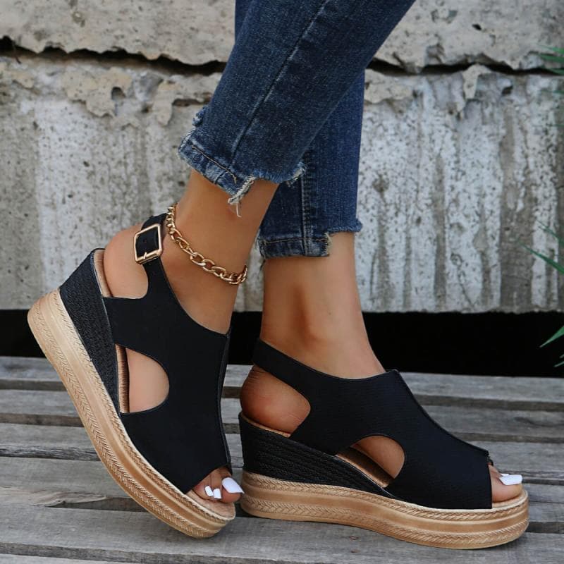 Peep Toe Wedge Sandals - Buy trendy wedge sandals online now