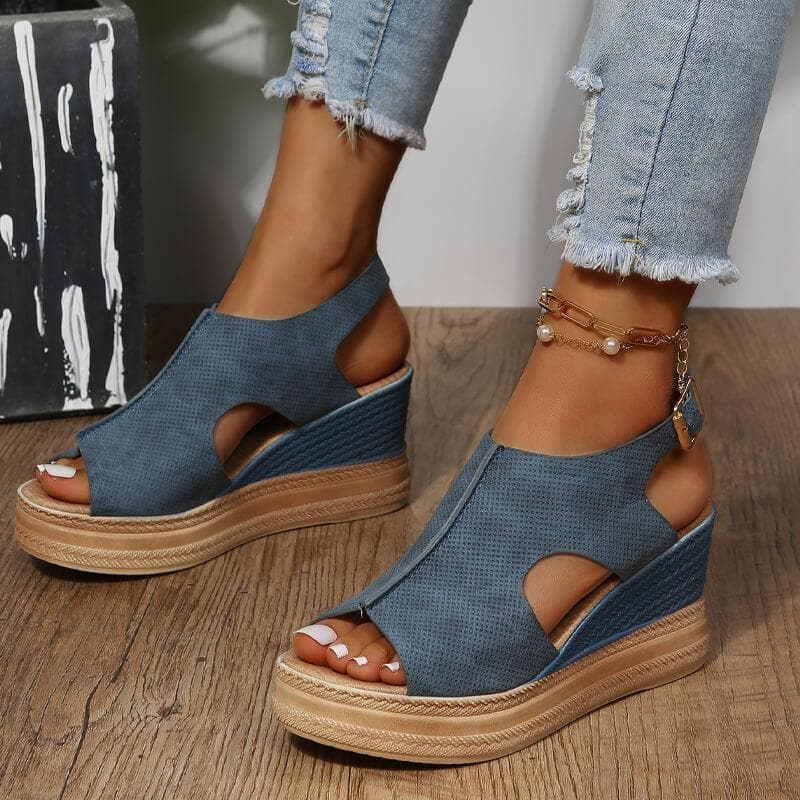 Peep Toe Wedge Sandals - Buy trendy wedge sandals online now