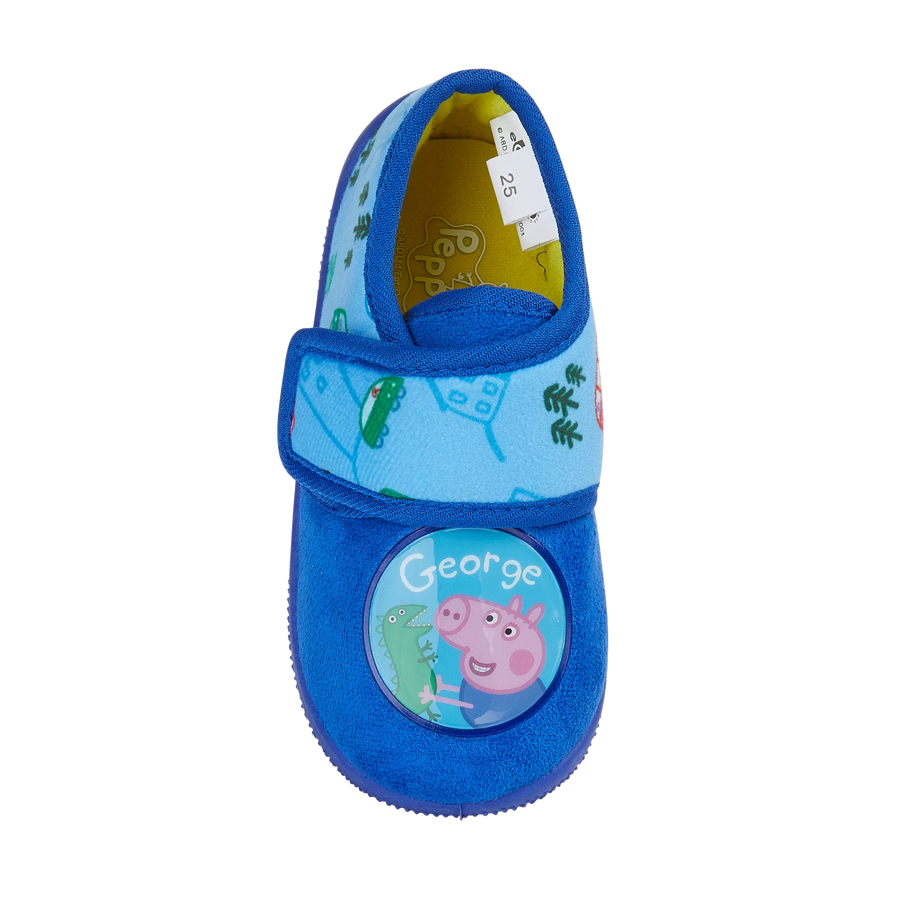 Peppa Pig George Bedroom Slippers for Kids, Pink/Blue, Girls/Boys, Childs/Childrens, Size 7-12.