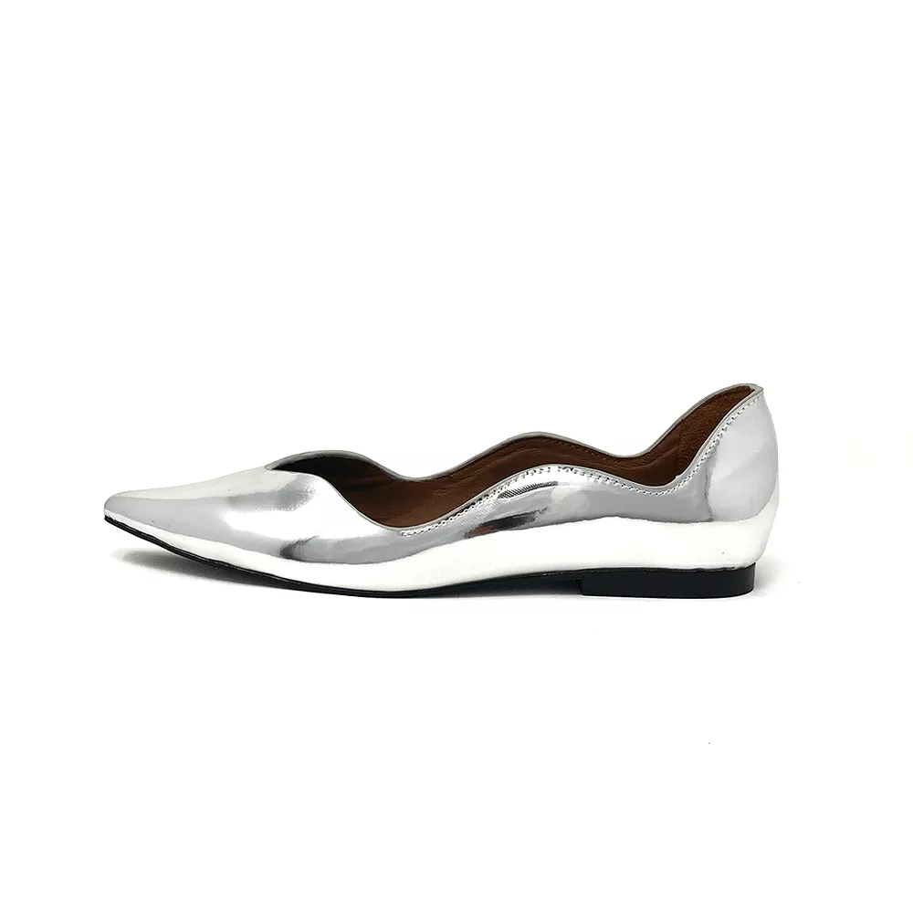 Petal Ballerina Leather Flats - Clearance Sale