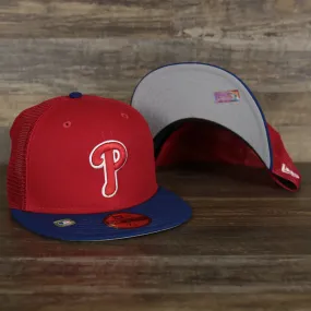 Philadelphia Phillies 2022 BP 59Fifty Trucker Hat - Red