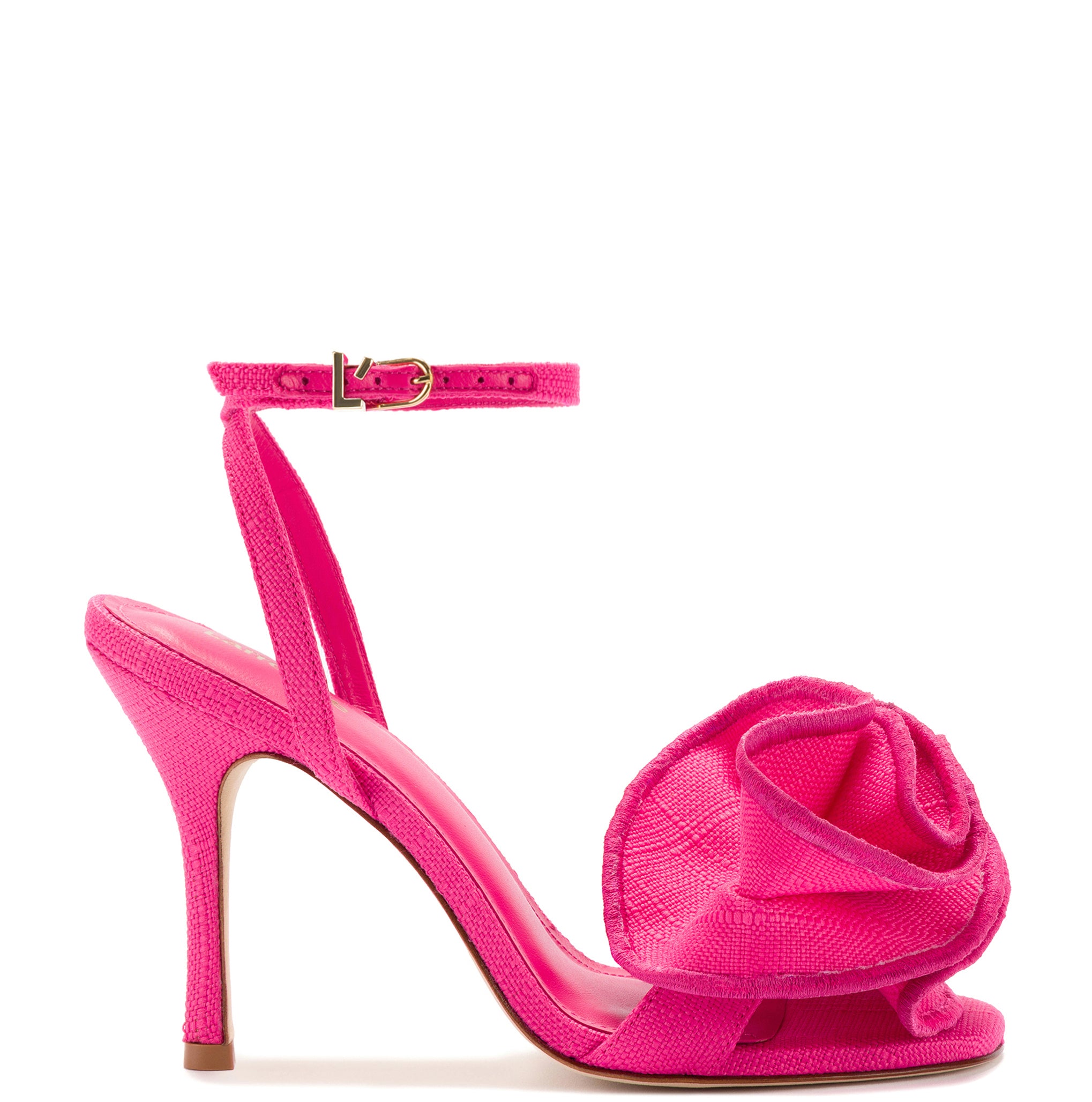 Pink Raffia Penelope Sandal