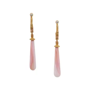 Pink Shell Earrings - Sticks and Stones Crafted