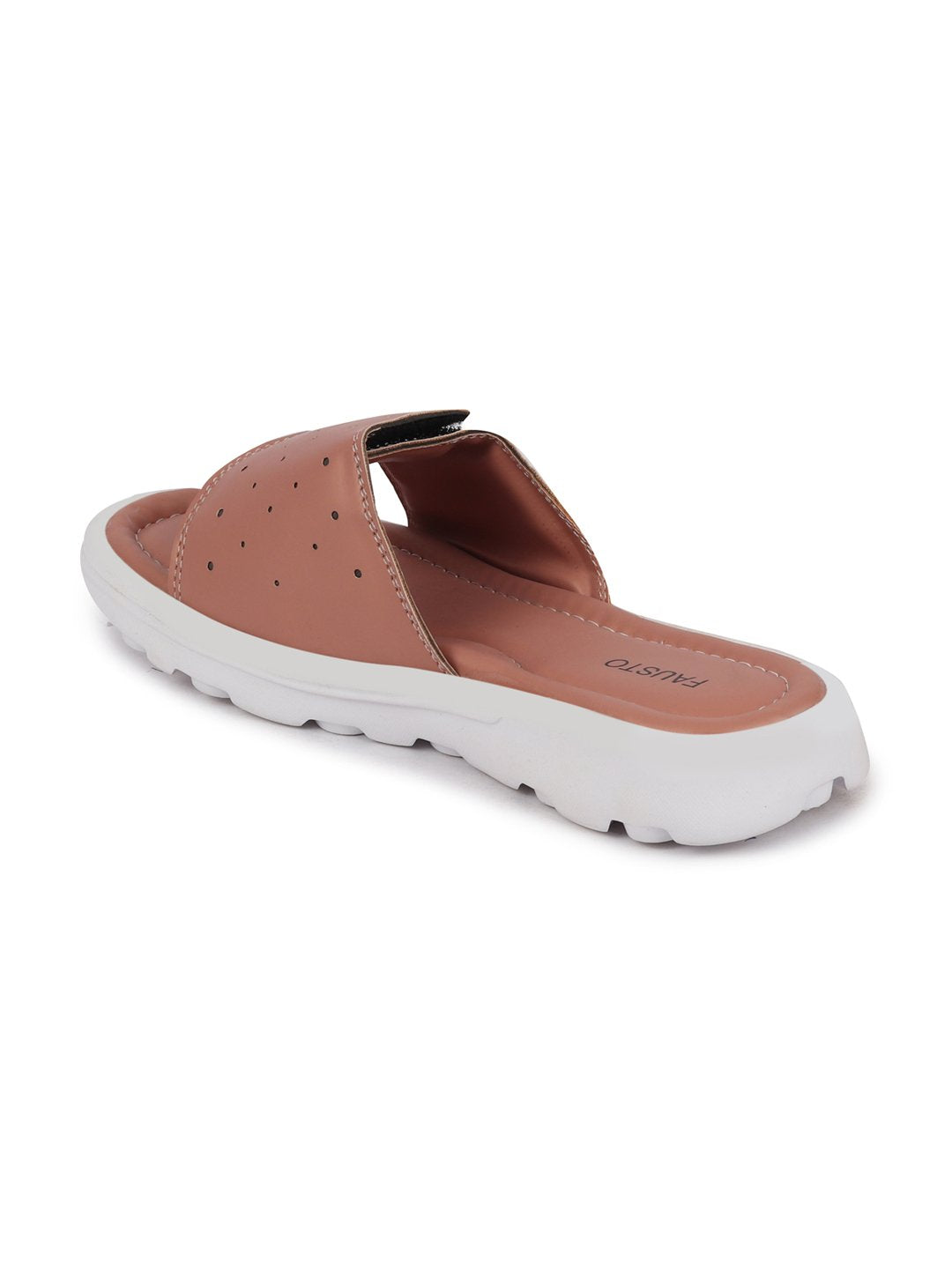 Pink Velcro Adjustable Slippers & Flip Flops for Women