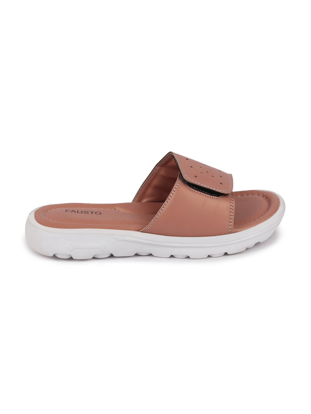 Pink Velcro Slippers & Flip Flops for Women